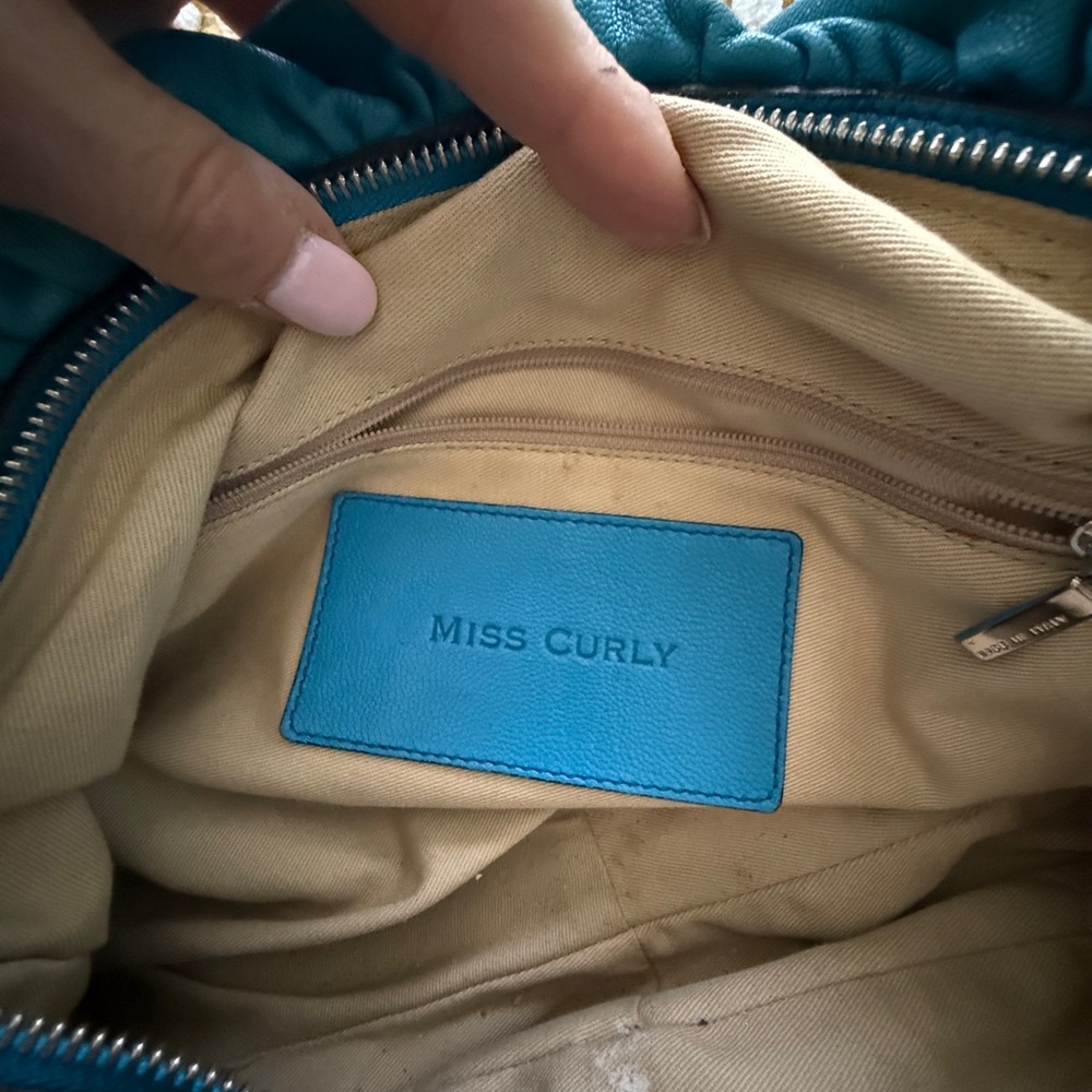 DOLCE & GABBANA Blue Leather Shoulder Bag - Picture 9 of 13